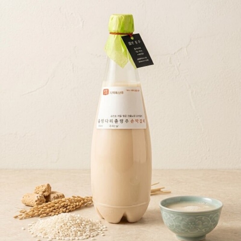 출렁다리양조장,출렁주 프리미엄 손막걸리 무감미료 6.5도 950ml, 1병